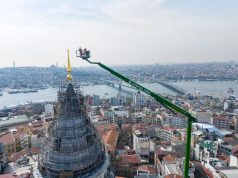 GALATA KULESİ RESTORASYONUNDA PALFİNGER DAMGASI